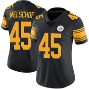 Black Women's Julius Welschof Pittsburgh Steelers Limited Color Rush Jersey