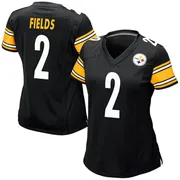 Black Women's Justin Fields Pittsburgh Steelers Game Team Color Jersey