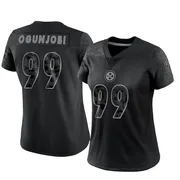 Black Women's Larry Ogunjobi Pittsburgh Steelers Limited Reflective Jersey