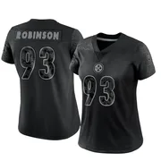 Black Women's Mark Robinson Pittsburgh Steelers Limited Reflective Jersey