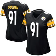 Black Women's Markus Golden Pittsburgh Steelers Game Team Color Jersey