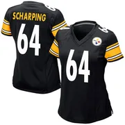 Black Women's Max Scharping Pittsburgh Steelers Game Team Color Jersey