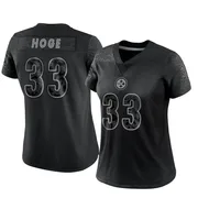 Black Women's Merril Hoge Pittsburgh Steelers Limited Reflective Jersey