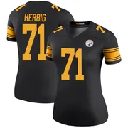 Black Women's Nate Herbig Pittsburgh Steelers Legend Color Rush Jersey