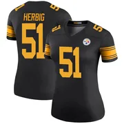 Black Women's Nick Herbig Pittsburgh Steelers Legend Color Rush Jersey