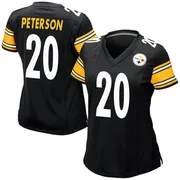 Black Women's Patrick Peterson Pittsburgh Steelers Game Team Color Jersey