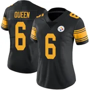 Black Women's Patrick Queen Pittsburgh Steelers Limited Color Rush Jersey