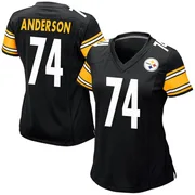 Black Women's Spencer Anderson Pittsburgh Steelers Game Team Color Jersey