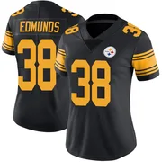 Black Women's Terrell Edmunds Pittsburgh Steelers Limited Color Rush Jersey