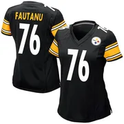 Black Women's Troy Fautanu Pittsburgh Steelers Game Team Color Jersey