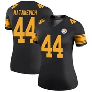 Black Women's Tyler Matakevich Pittsburgh Steelers Legend Color Rush Jersey