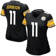 Black Women's Van Jefferson Pittsburgh Steelers Game Team Color Jersey