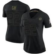 Black Women's William Gay Pittsburgh Steelers Limited 2020 Salute To Service Jersey