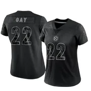 Black Women's William Gay Pittsburgh Steelers Limited Reflective Jersey