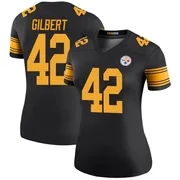 Black Women's Zyon Gilbert Pittsburgh Steelers Legend Color Rush Jersey