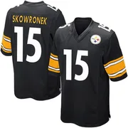 Black Youth Ben Skowronek Pittsburgh Steelers Game Team Color Jersey