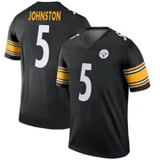 Black Youth Cameron Johnston Pittsburgh Steelers Legend Jersey