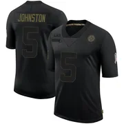 Black Youth Cameron Johnston Pittsburgh Steelers Limited 2020 Salute To Service Jersey