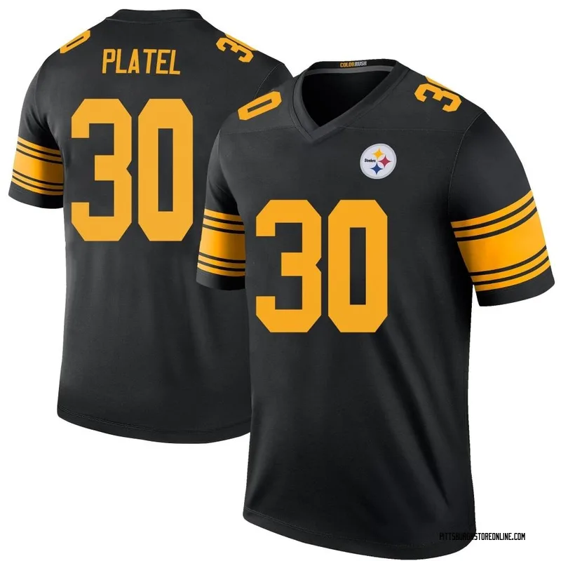 Black Youth Carlins Platel Pittsburgh Steelers Legend Color Rush Jersey