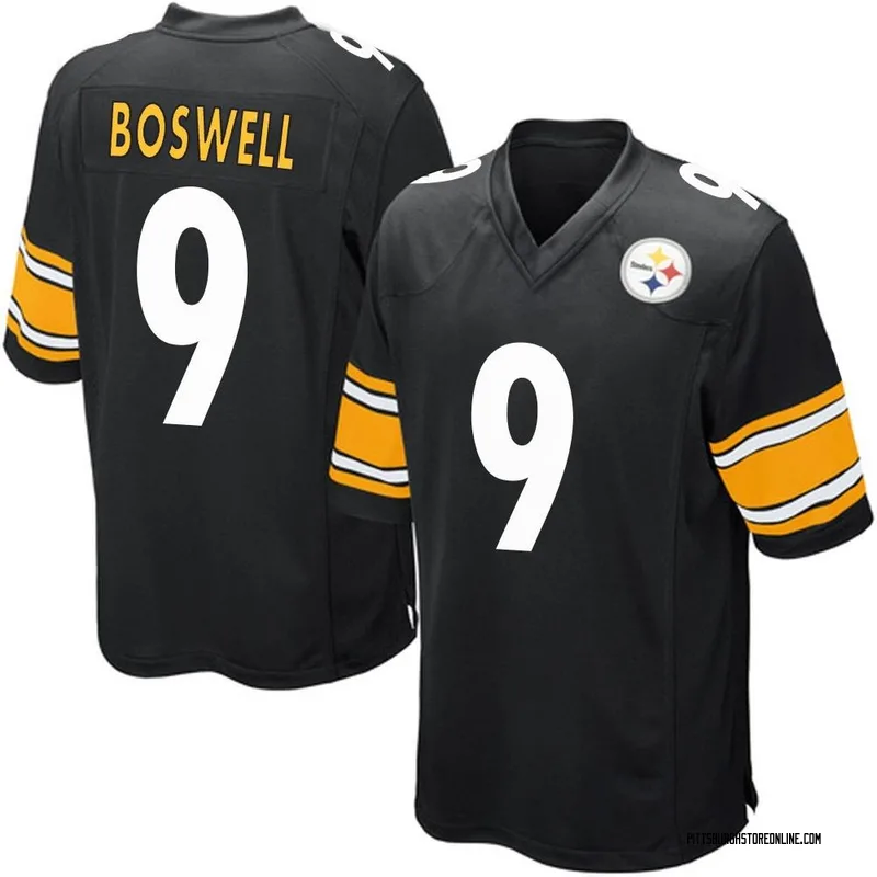 Black Youth Chris Boswell Pittsburgh Steelers Game Team Color Jersey