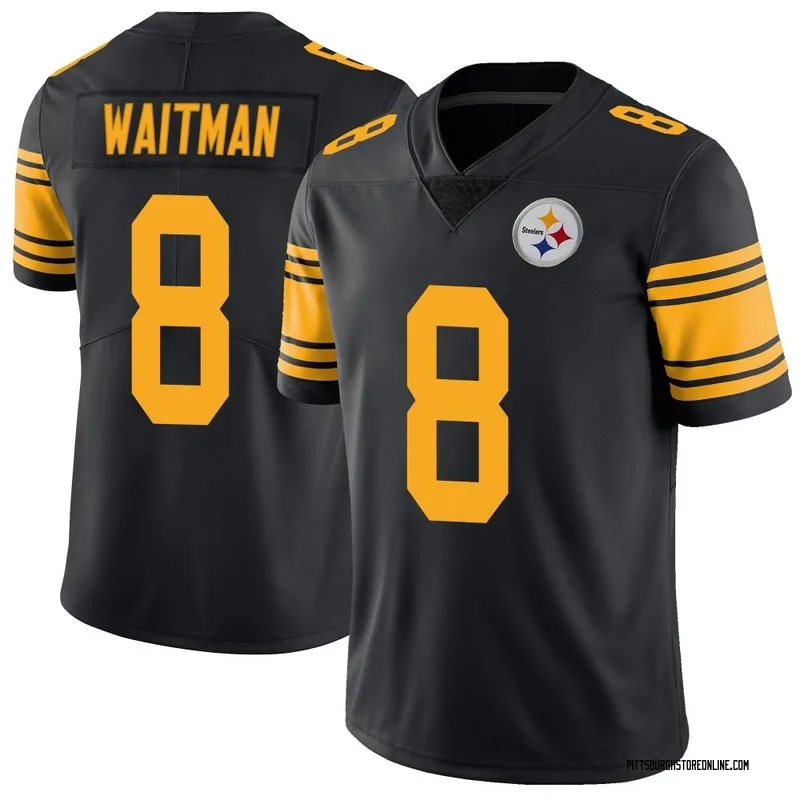 Black Youth Corliss Waitman Pittsburgh Steelers Limited Color Rush Jersey