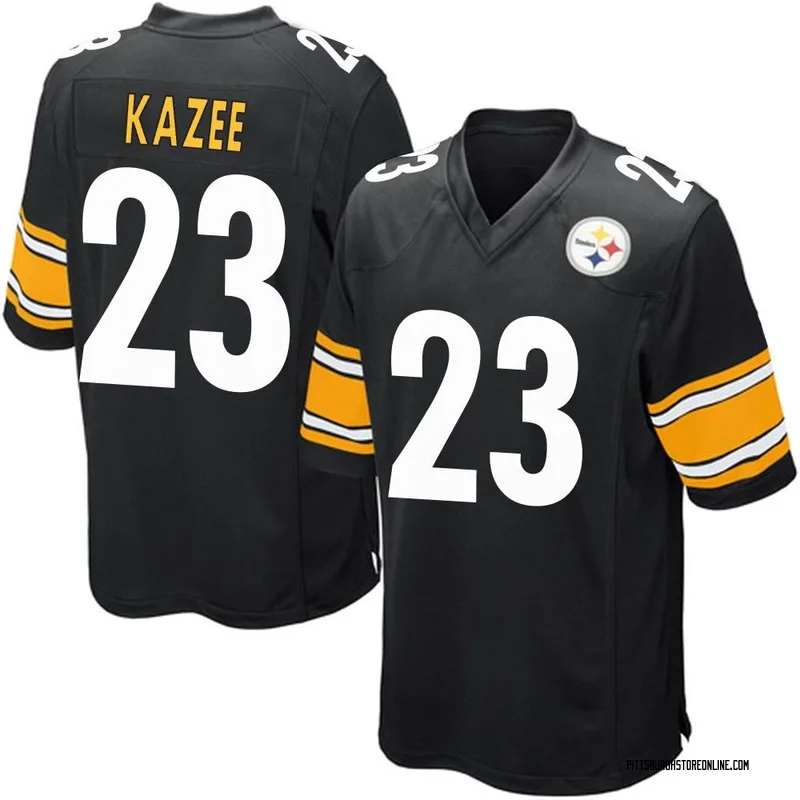 Black Youth Damontae Kazee Pittsburgh Steelers Game Team Color Jersey