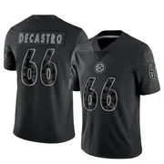 Black Youth David DeCastro Pittsburgh Steelers Limited Reflective Jersey