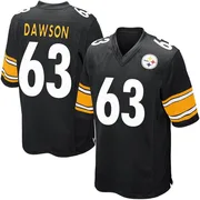 Black Youth Dermontti Dawson Pittsburgh Steelers Game Team Color Jersey