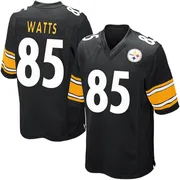 Black Youth Duece Watts Pittsburgh Steelers Game Team Color Jersey