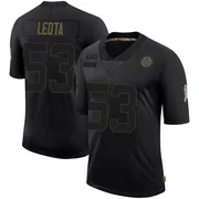 Black Youth Eku Leota Pittsburgh Steelers Limited 2020 Salute To Service Jersey