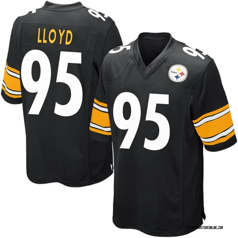 Black Youth Greg Lloyd Pittsburgh Steelers Game Team Color Jersey