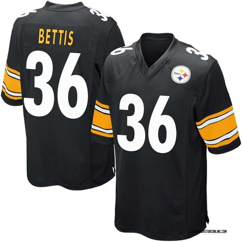 Black Youth Jerome Bettis Pittsburgh Steelers Game Team Color Jersey