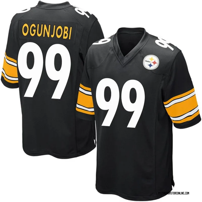 Black Youth Larry Ogunjobi Pittsburgh Steelers Game Team Color Jersey