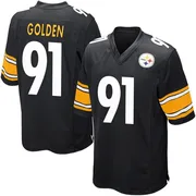 Black Youth Markus Golden Pittsburgh Steelers Game Team Color Jersey