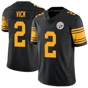 Black Youth Mike Vick Pittsburgh Steelers Limited Color Rush Jersey