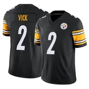 Black Youth Mike Vick Pittsburgh Steelers Limited Vapor F.U.S.E. Jersey