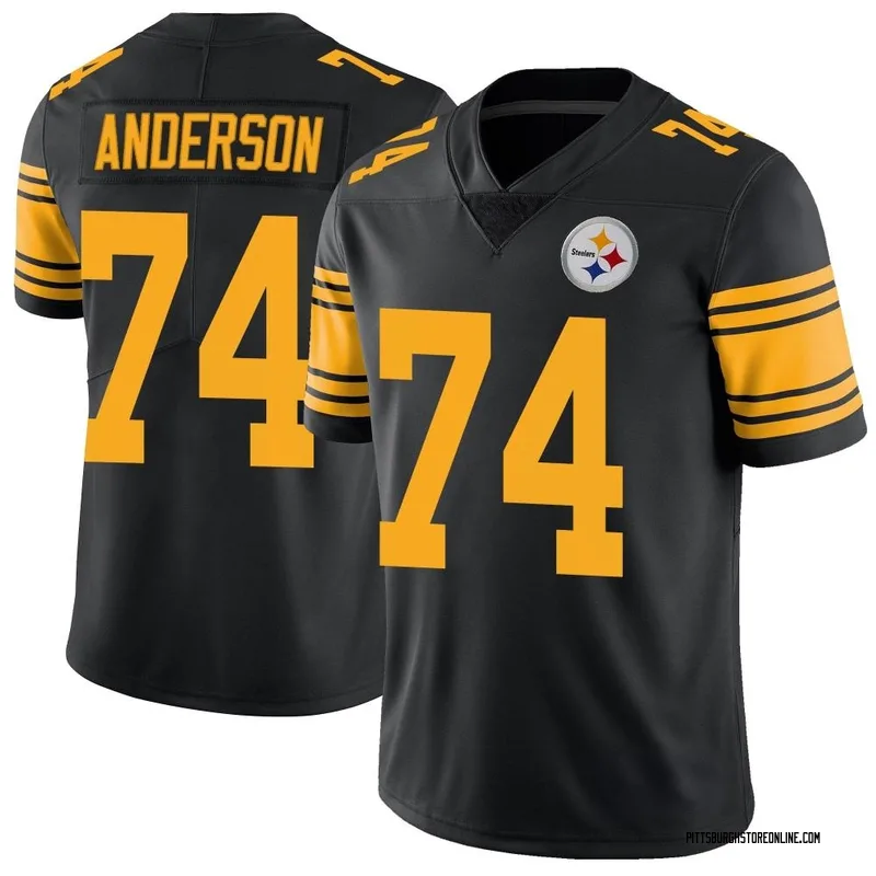 Black Youth Spencer Anderson Pittsburgh Steelers Limited Color Rush Jersey