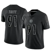 Black Youth Stephon Tuitt Pittsburgh Steelers Limited Reflective Jersey