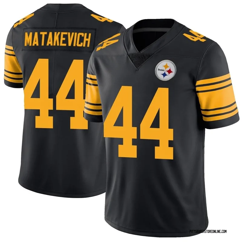 Black Youth Tyler Matakevich Pittsburgh Steelers Limited Color Rush Jersey