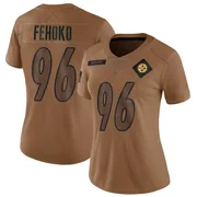 Brown Women's Breiden Fehoko Pittsburgh Steelers Limited 2023 Salute To Service Jersey