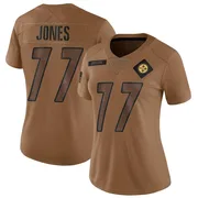 Brown Women's Broderick Jones Pittsburgh Steelers Limited 2023 Salute To Service Jersey