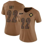 Brown Women's William Gay Pittsburgh Steelers Limited 2023 Salute To Service Jersey