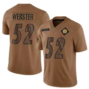 Brown Youth Mike Webster Pittsburgh Steelers Limited 2023 Salute To Service Jersey