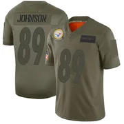 Camo Men's Brandon Johnson Pittsburgh Steelers Limited 2019 Salute to Service Jersey