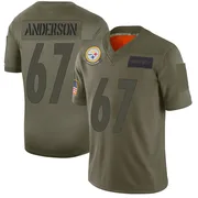 Camo Men's Calvin Anderson Pittsburgh Steelers Limited 2019 Salute to Service Jersey