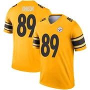 Gold Men's Brandon Johnson Pittsburgh Steelers Legend Inverted Jersey