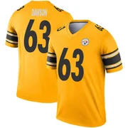 Gold Men's Dermontti Dawson Pittsburgh Steelers Legend Inverted Jersey