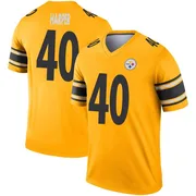 Gold Men's Devin Harper Pittsburgh Steelers Legend Inverted Jersey