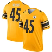 Gold Men's Julius Welschof Pittsburgh Steelers Legend Inverted Jersey