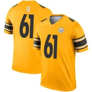 Gold Men's Logan Lee Pittsburgh Steelers Legend Inverted Jersey